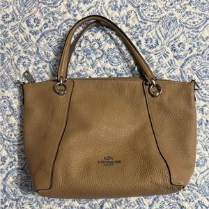 Coach Tan Leather Shoulder Bag